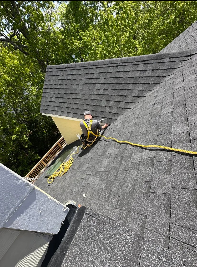 Working at dormer junction to seal entry points